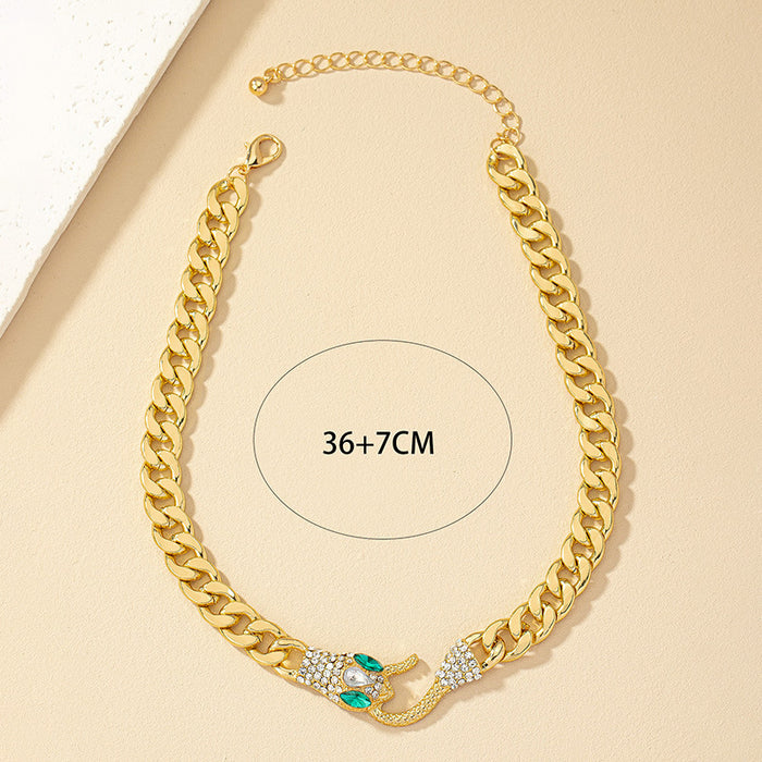 Wholesale Snake Shape Alloy Necklace JDC-NE-WeiY004