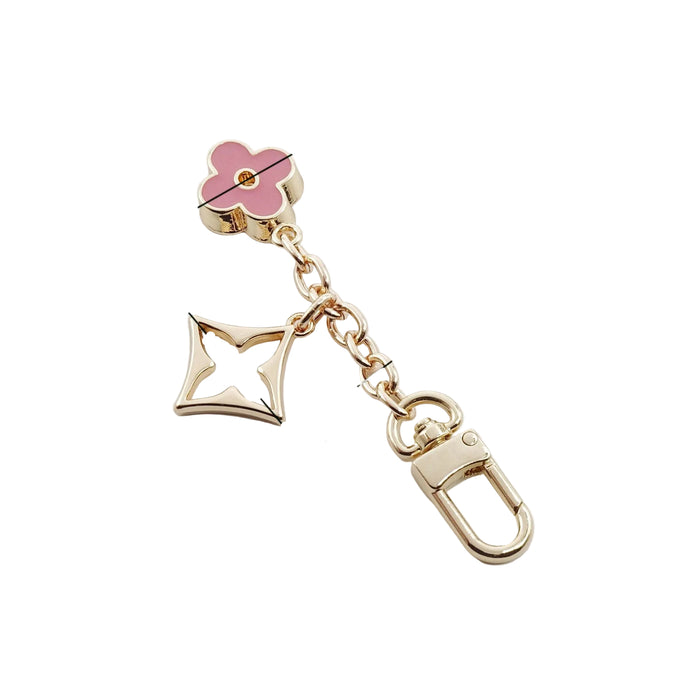 Wholesale Metal four-leaf clover extension chain metal keychain