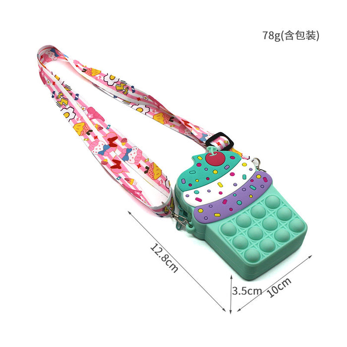Wholesale Children's Fashion Shoulder Bag Cute Casual Silicone Pressure Relief Bag
