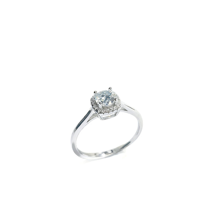 Wholesale 925 Silver Moissanite Ring Adjustable Open Design Stylish Jewelry Accessory