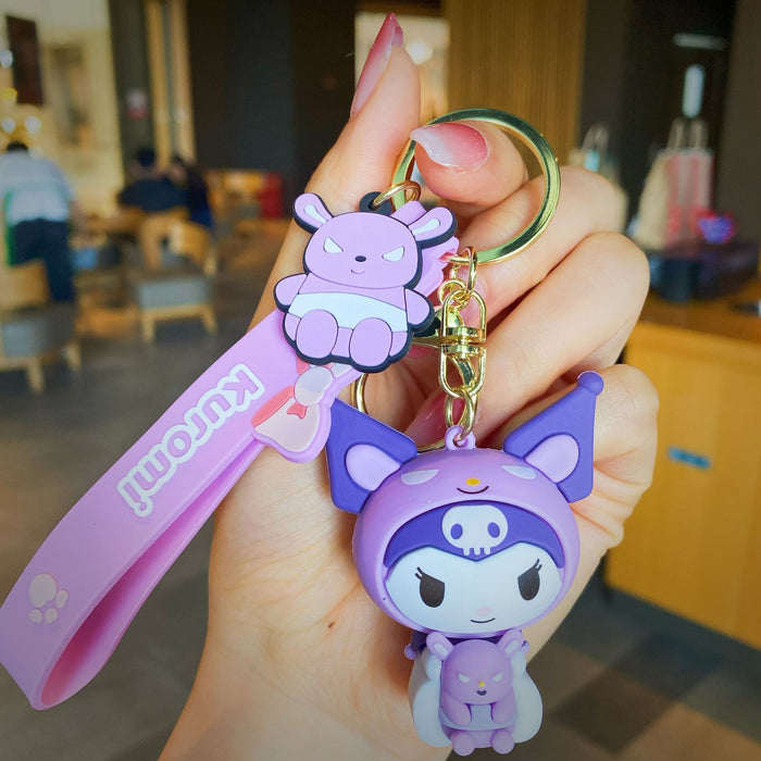 Wholesale Cute 3D Doll Silicone Keychain JDC-KC-MingT145