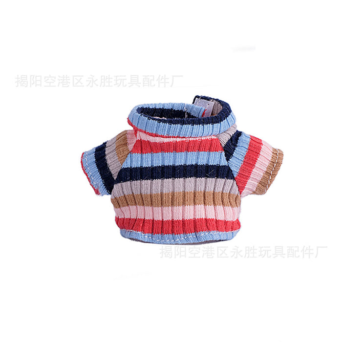 Wholesale 6pcs/set Only Clothes Are Suitable for Vinyl Dolls,  Plush Dolls and Other Wearable Wool Clothes to Change Clothes