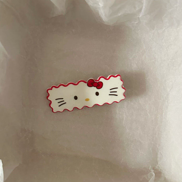 Wholesale Cute Wave Long Cat Hairpin Sweet and High-value Girl' s Side Duckbill Hairpin Hair Accessories Hair Accessories