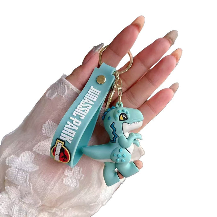 Wholesale Cartoon cute dinosaur soft plastic doll keychain student pendant schoolbag accessories small gift pendant