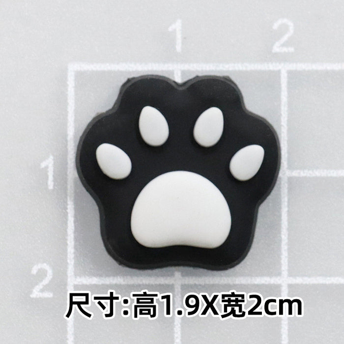 Wholesale 10pcs Soft rubber briquette elf silicone patch slippers buckle headset phone case airbag bracket refrigerator sticker accessories