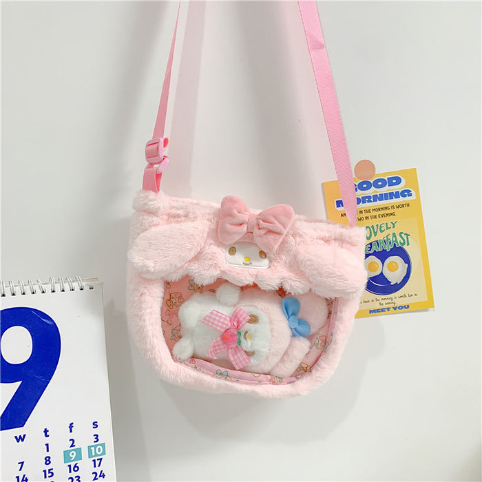 Wholesale Cartoon Cute Transparent PVC Shoulder Messenger Bag JDC-SD-ZeZ001