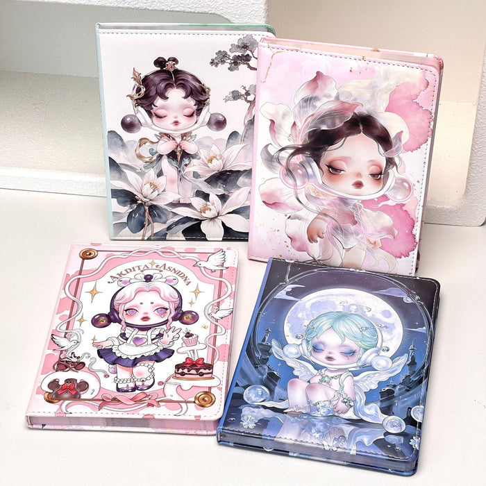 Wholesale A5 Cute Princess Imitation Leather Notebook Diary with Colorful Pages