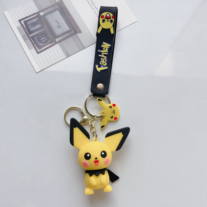 Wholesale Cute Cartoon Three-dimensional Silicone Keychain JDC-KC-JuShu037