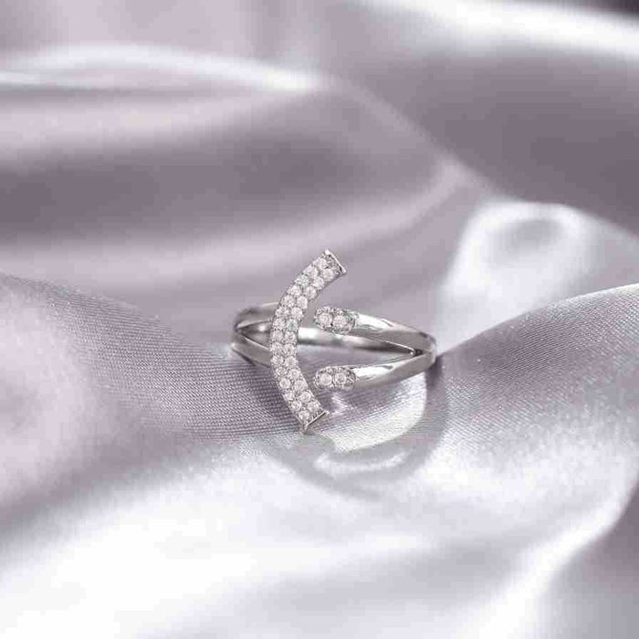 Wholesale Heavy industry ring, cross ring, female niche, adjustable opening, non fading ring