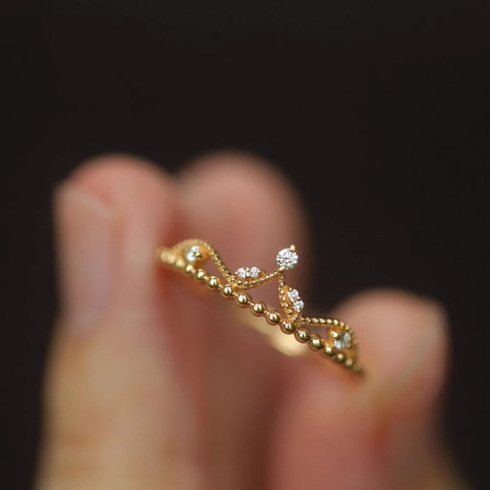 Wholesale Light luxury style micro inlaid zircon ring, light luxury opening versatile ring