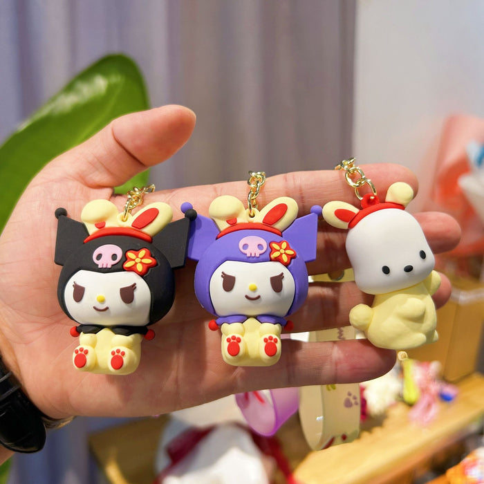 Wholesale PVC Cartoon Doll Keychain JDC-KC-WuYi275