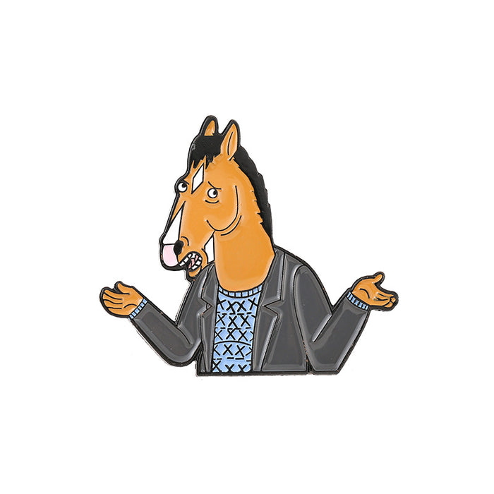 Wholesale Electroplated Metal Cartoon Brooch Futurama Bender Bo Horseman Design Casual Decorative Fashion Accessory For Bags Hats ets