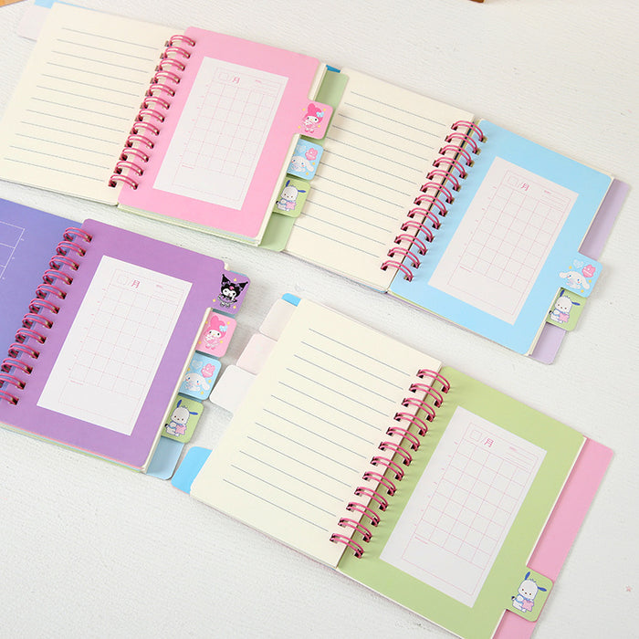 Wholesale coil book bronzing page notebook cute A7 Notebook