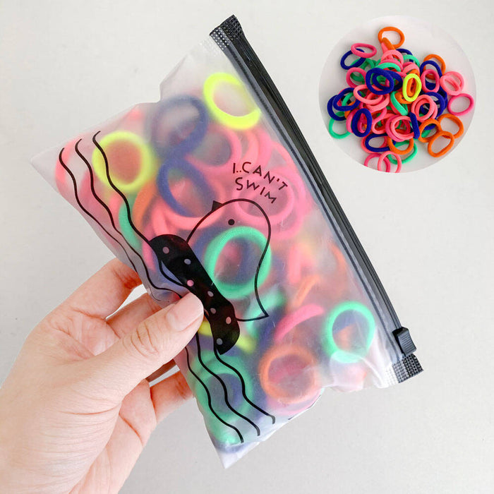 Wholesale 3cm Kidsren's Hair Scrunchies Colorfulful Seamless Hair Rope Hair Rubber Band