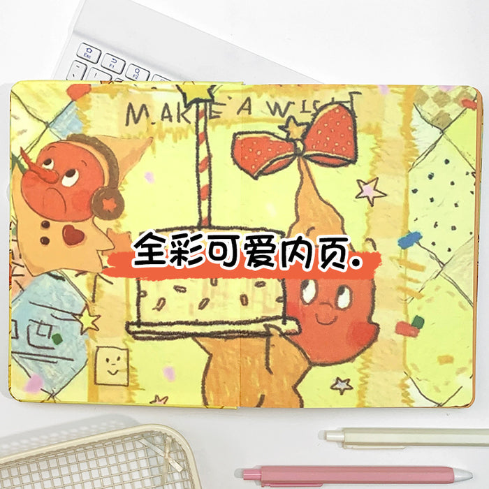 Wholesale 5pcs Cute Cartoon cover A5 Color Page Notebook