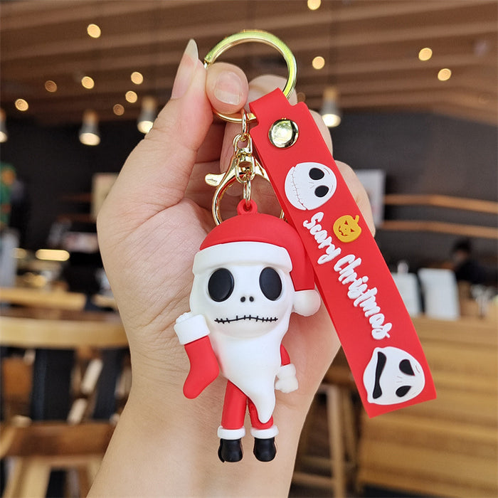 Wholesale Cartoon Doll Silicone Keychain JDC-KC-SuCheng004