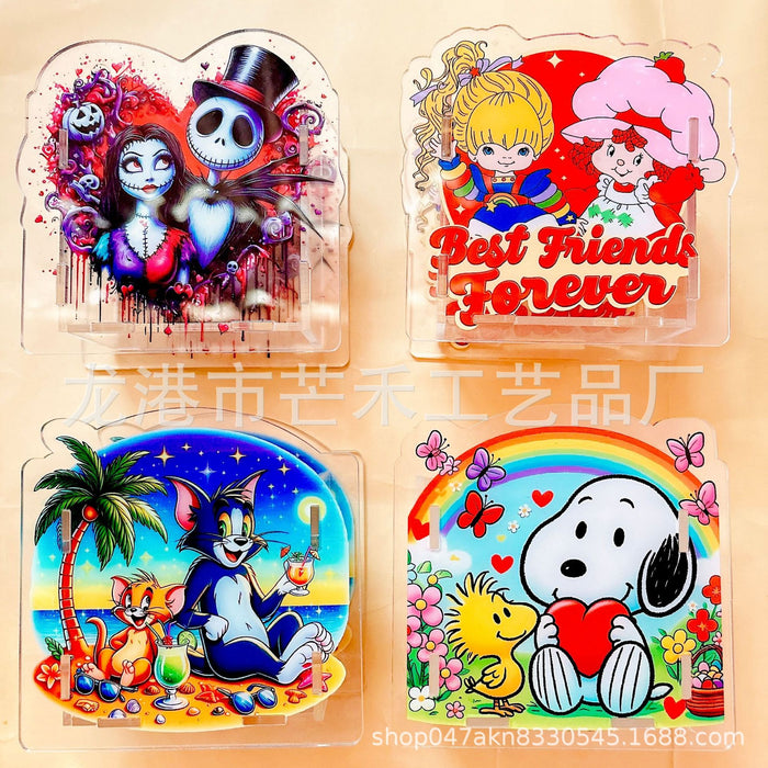 Wholesale Plastic Creative Cute Cartoon Acrylic Pencil Case JDC-PC-MangH005