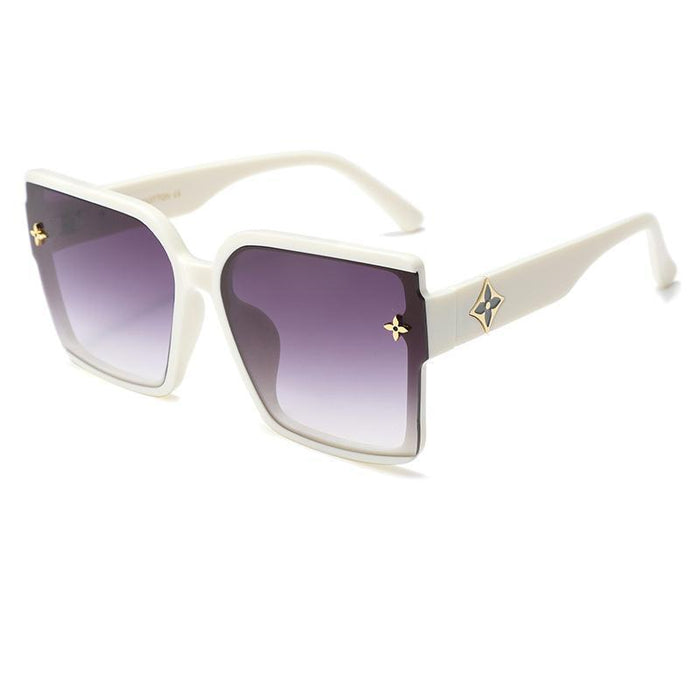 Wholesale Fashionable square frame sunglasses, versatile street photography sunglasses, UV resistant sun visors