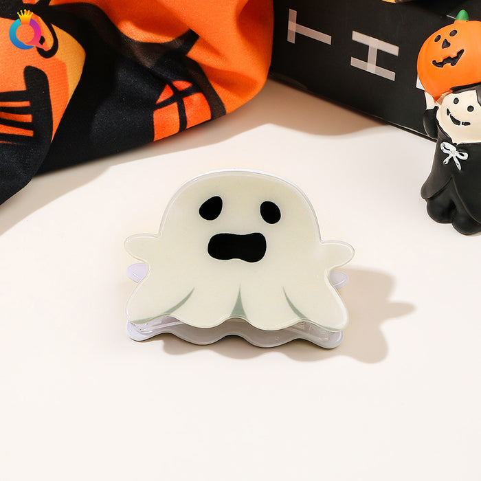 Wholesale Halloween Ghost Expression Pvc Hairpin JDC-HC-Yiyue002