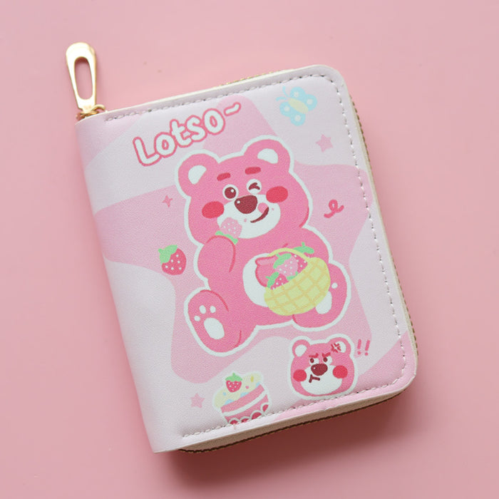 Wholesale Short Anime Cute Cartoon Bear Wallet JDC-WT-Jumei012