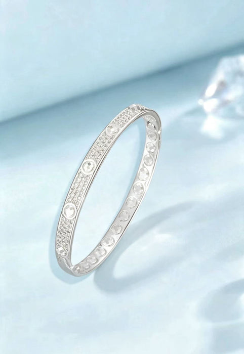 Wholesale Minimalist Zircon Bracelet For Women Gold Plated Copper Jewelry Accessory Trendy Everyday Wear Boutique Resale