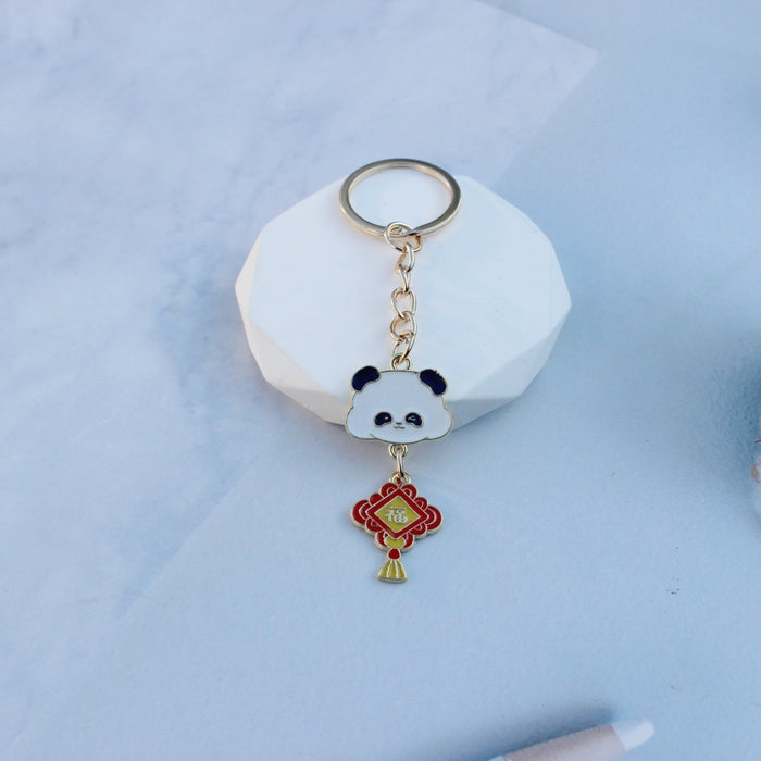 Wholesale Panda keychain  bag pendant  cartoon small gift key chain ornaments