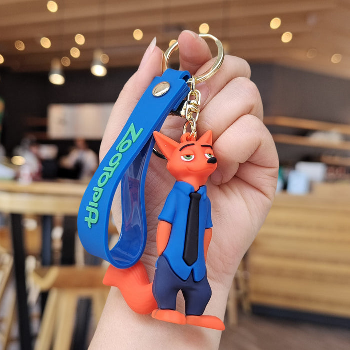 Wholesale Cartoon Silicone Doll Keychain JDC-KC-ZhuoRan011