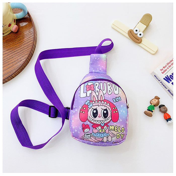 Wholesale Children' s chest bag mobile phone bag cartoon coin wallet nylon one-shoulder crossbody backpack