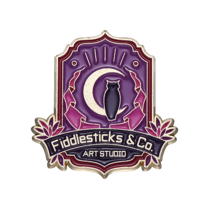 Wholesale Zinc Alloy Purple Romantic Brooch Set Dreamy Design Fashion Accessory