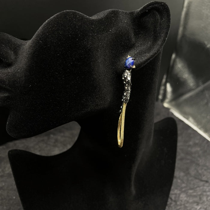 Wholesale Stereo Snake Full Diamond Copper Plated Gold Necklace Bracelet