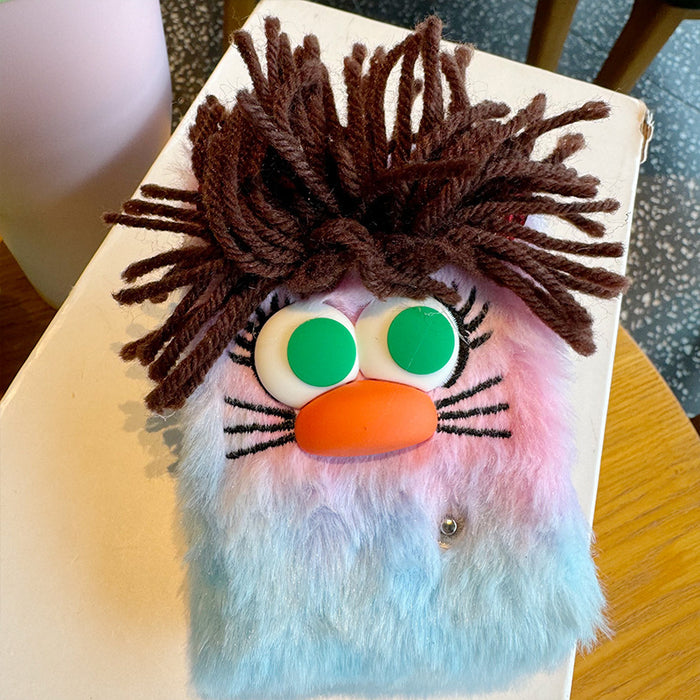 Wholesale Hand Account Book Cute Journal Book High Color Value Girl' s Heart Plush Hand Account Book Notebook