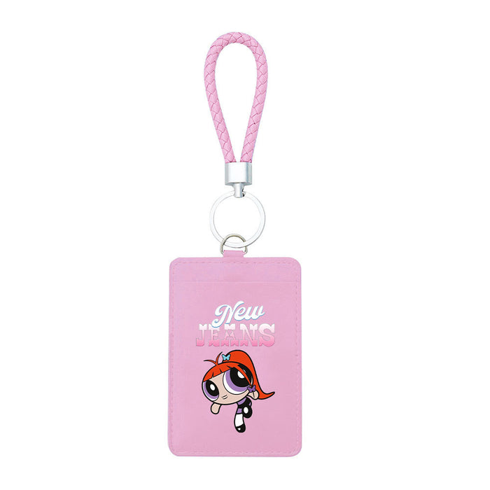 Wholesale PU Card Holder Keychain JDC-KC-ShuaiX002