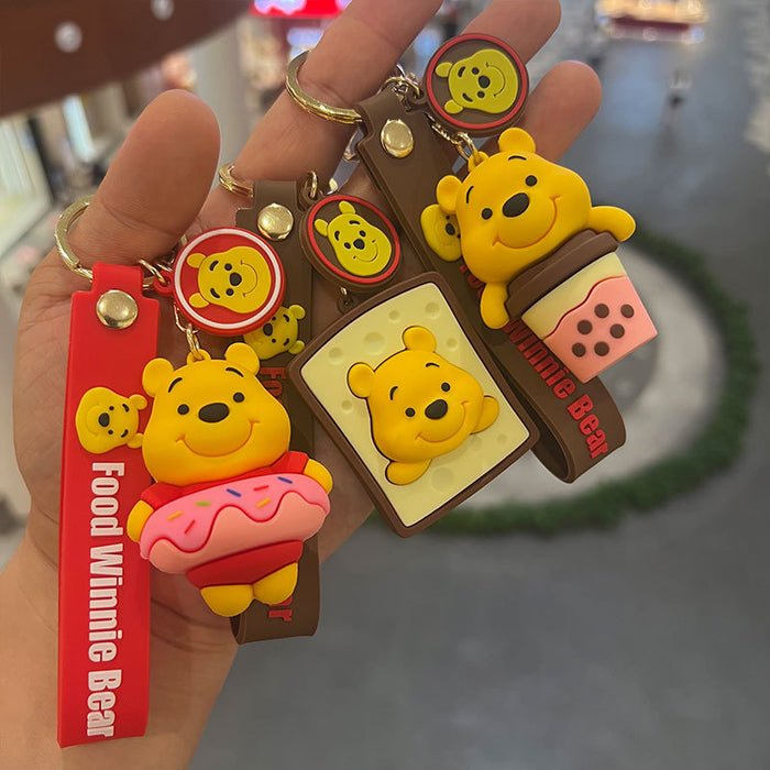 Wholesale Bear Cartoon Dolls PVC Keychains JDC-KC-MiaoY071