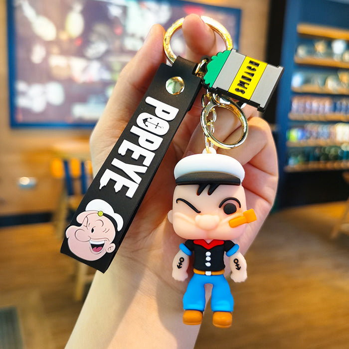 Wholesale Rubber Cartoon Doll Three-dimensional Keychain JDC-KC-Tingm097