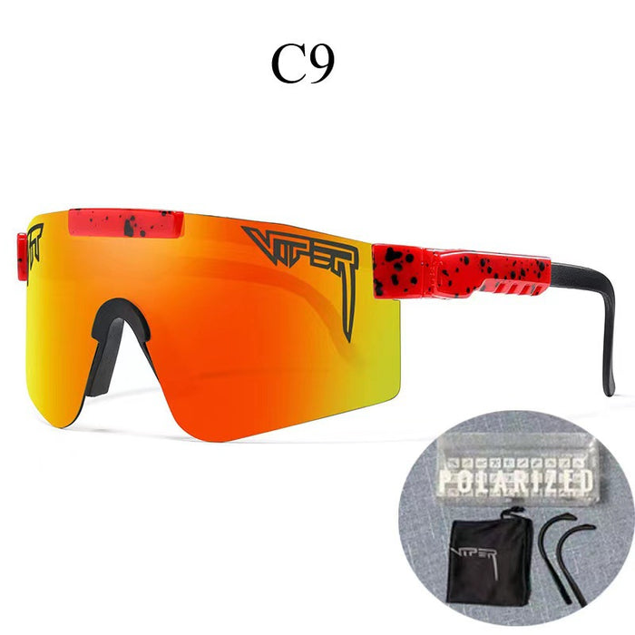 Wholesale PC Real Film Coated Square Frame Windproof Cycling Glasses JDC-SG-Guoyi001