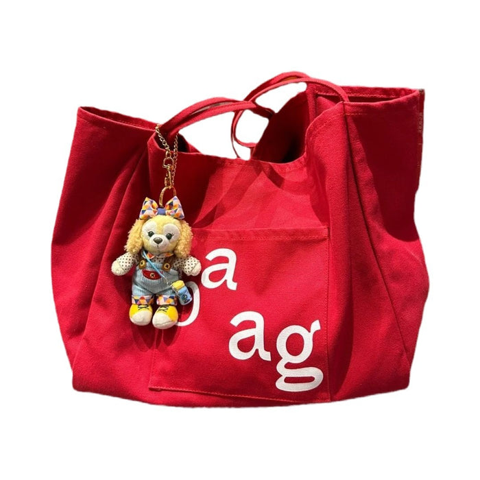 Wholesale Large capacity shoulder bag, canvas bag, tote shopping bag, letter printed bag