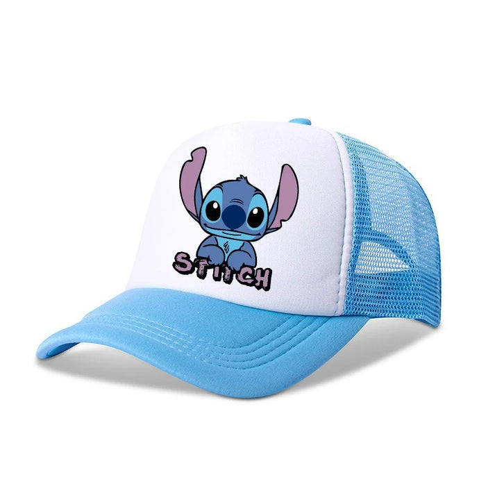 Wholesale Cartoon print baseball cap net breathable dome cap hip hop sports cap