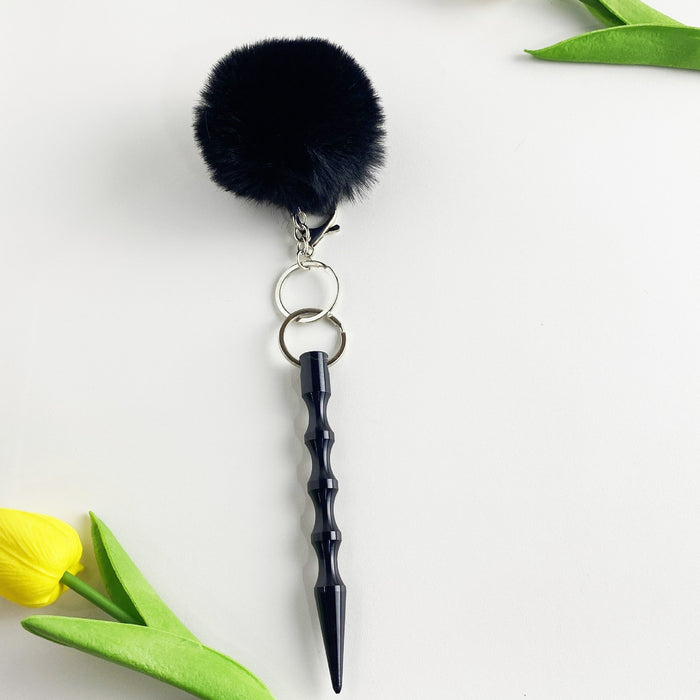 Wholesale Stick Pen Shaped Pom Pom 2 Piece Set Keychain JDC-KC-ZY034