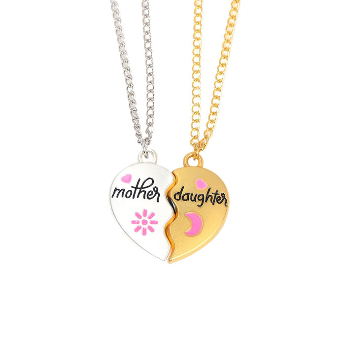 Wholesale Mother's Day Love Splicing Magnetic Pendant Necklace JDC-NE-YouM015