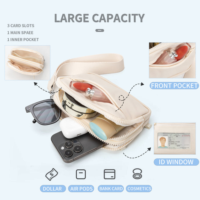 Wholesale Bag Polyester Waterproof Chest Bag Fashion Outdoor Sports Running Waist Bag Shoulder Crossbody Bag