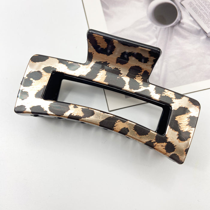 Wholesale Printed hair clip elegant leopard print claw clip
