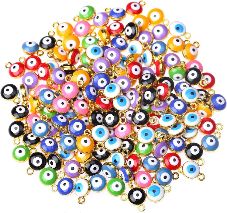 Wholesale Resin macroporous square bead jewelry accessories, loose beads, blue eye jewelry, devil's eye DIY