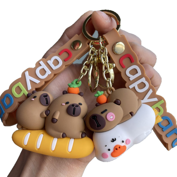 Wholesale Cute keychain, 3D doll, bag, pendant, couple's small gift, claw machine, small gift