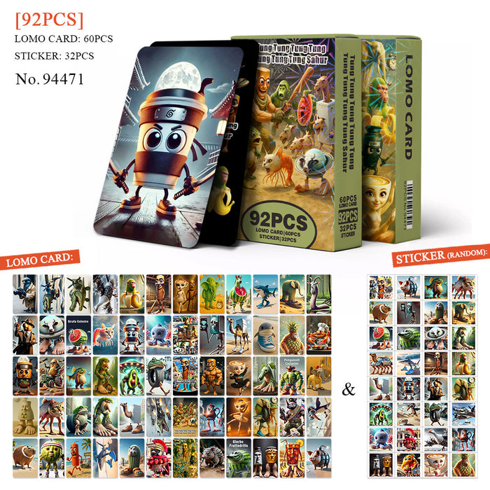 Wholesale 92 Small Cards Peripheral Collection Lomo Cards