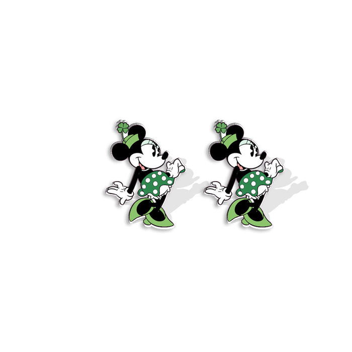 Wholesale St. Patrick's Day Cartoon Plastic Resin Earrings (F) JDC-ES-XiangL068