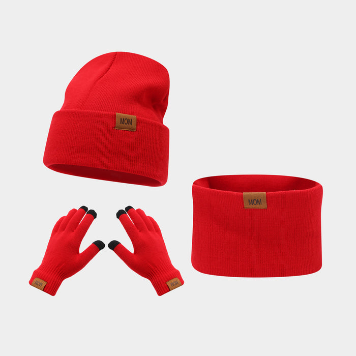 Wholesale Letter Mark Winter Warm Hat Set