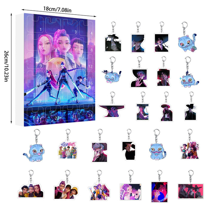 Wholesale 2025KPOP Christmas Countdown Calendar Blind Box Keychain
