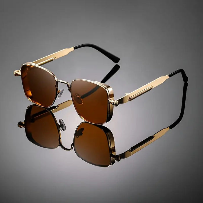 Wholesale New retro box metal sunglasses