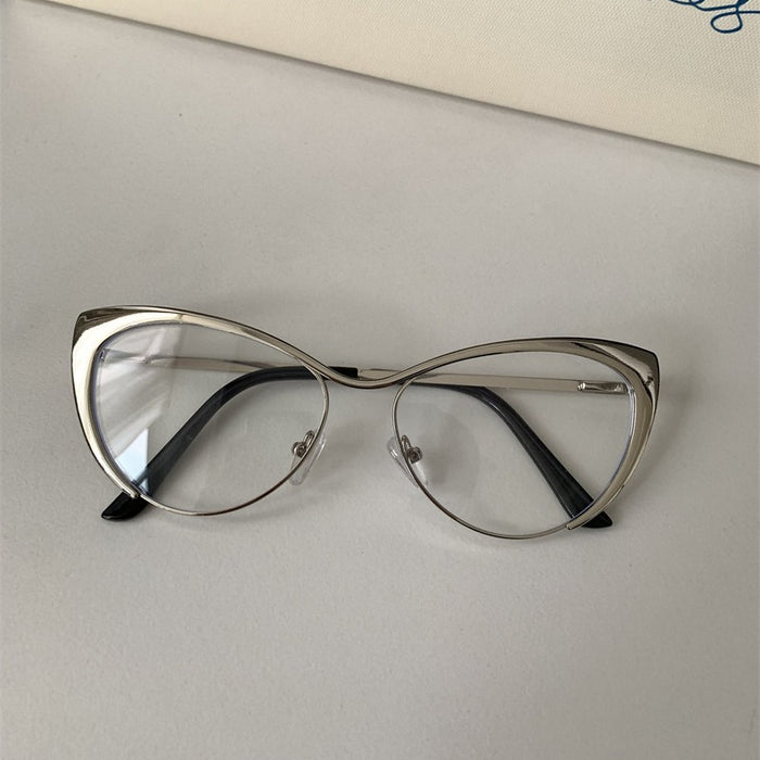 Wholesale Retro anti blue light flat lens can be paired with myopia glasses frame