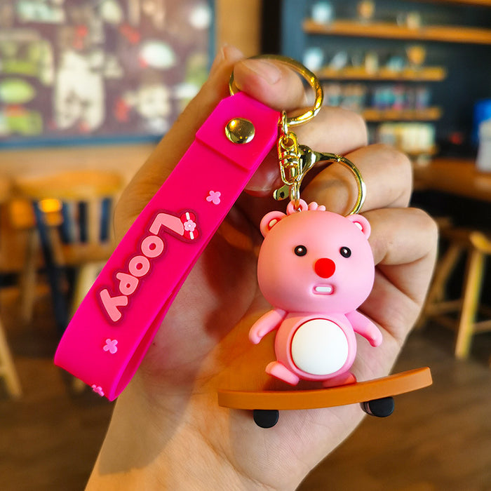 Wholesale Silicone Cartoon Doll Keychain JDC-KC-Tingm145